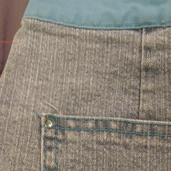 Turquoise Trim Jeans - Picture 4 of 7